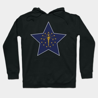 Indiana State Flag Star Hoodie